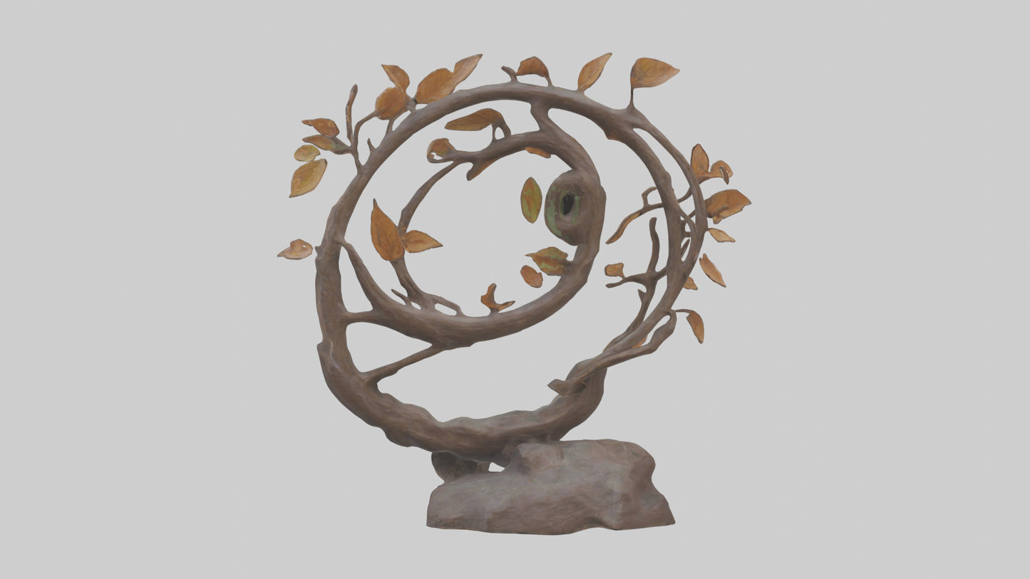 3D model Natures Loop statue model VR / AR / low-poly