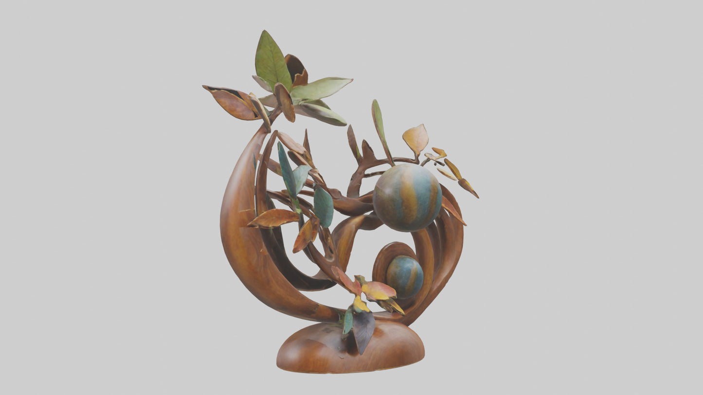 3D model Natures Rhythms sculpture model VR / AR / low-poly