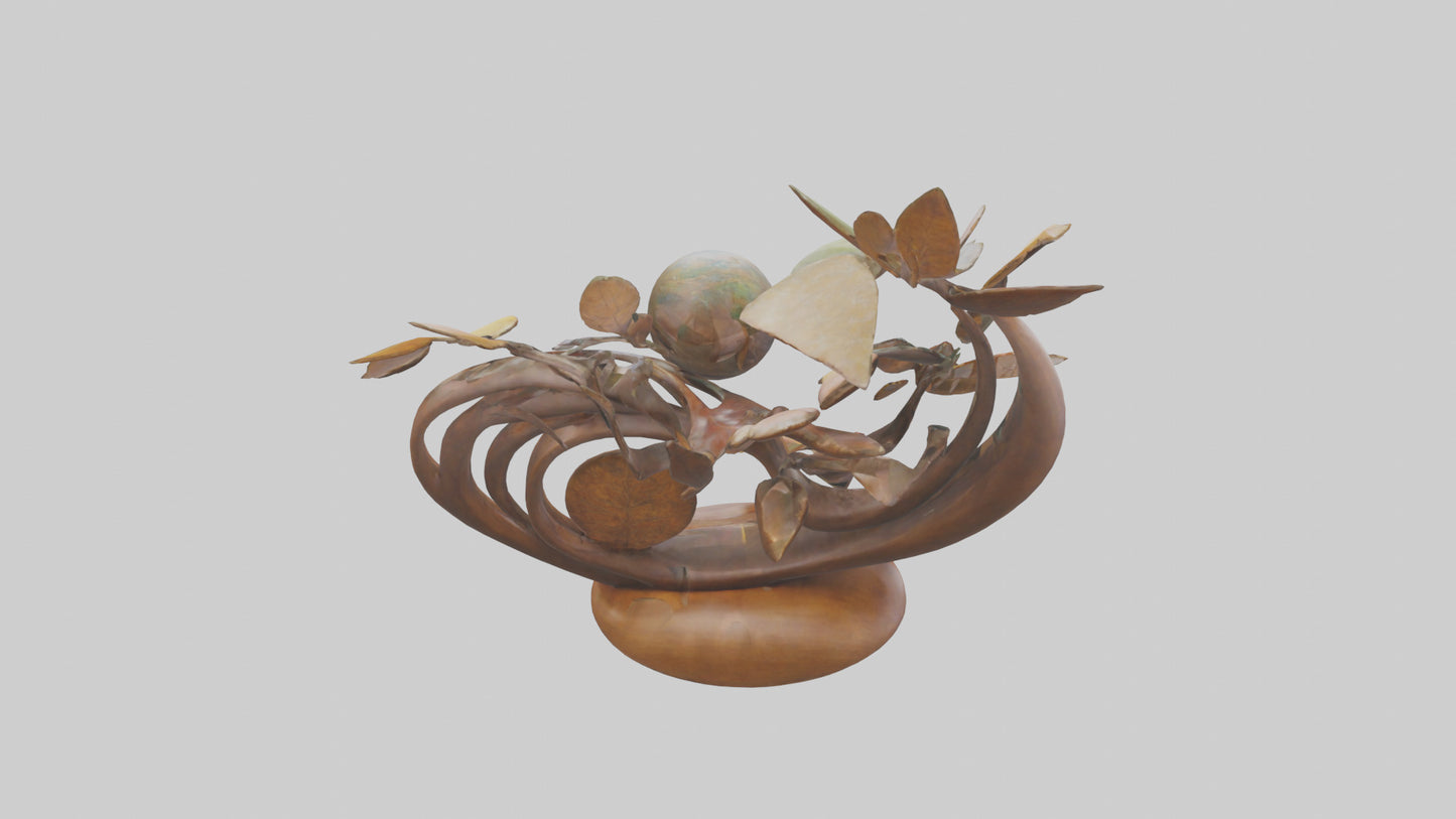 3D model Natures Rhythms sculpture model VR / AR / low-poly