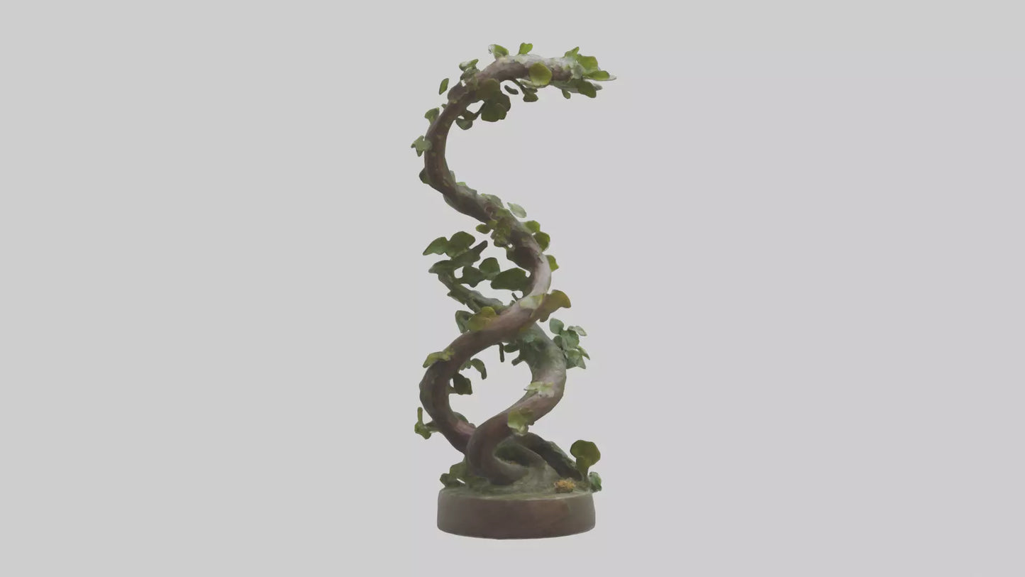 3D model Natures Spiral statue model VR / AR / low-poly