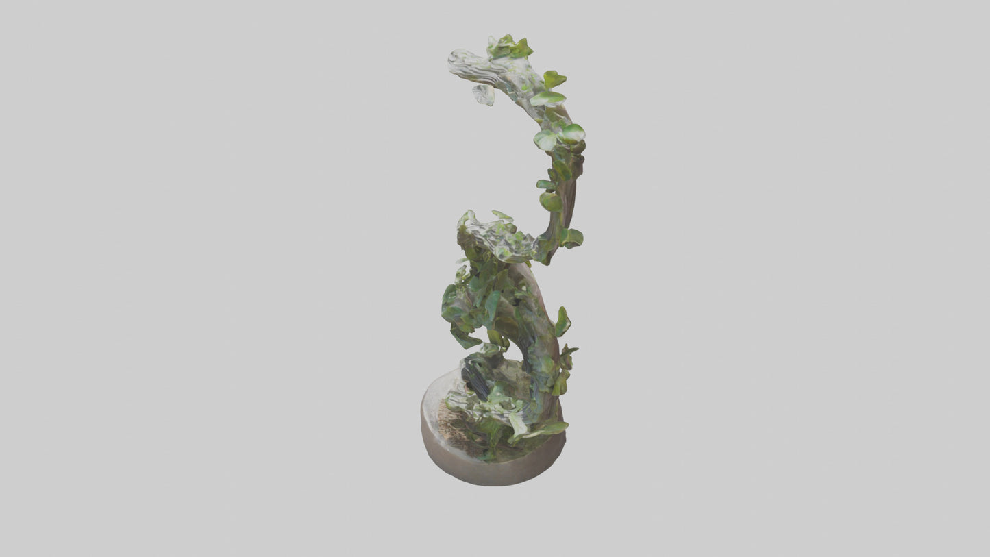 3D model Natures Spiral statue model VR / AR / low-poly