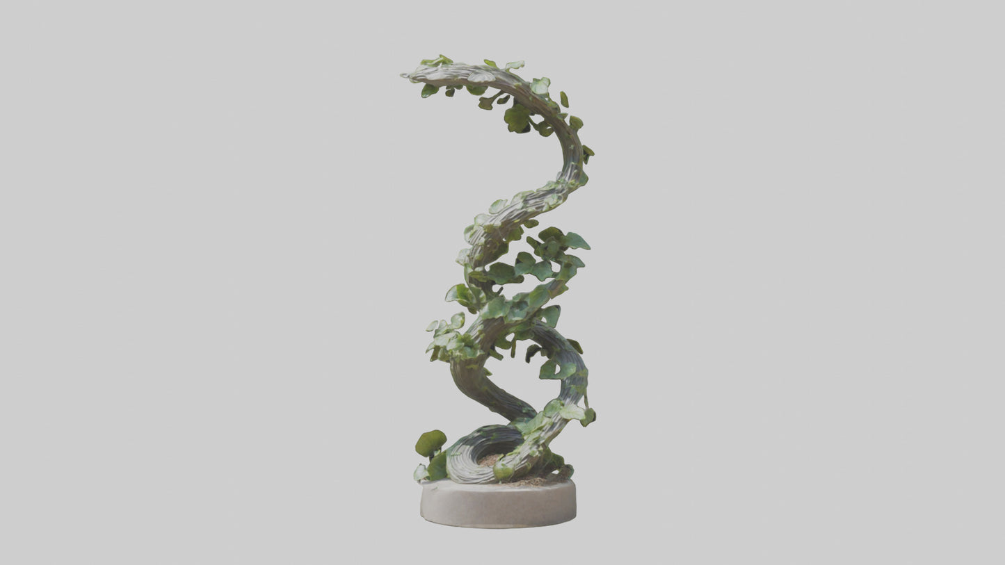 3D model Natures Spiral statue model VR / AR / low-poly