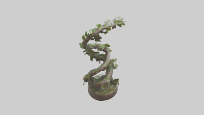3D model Natures Spiral statue model VR / AR / low-poly