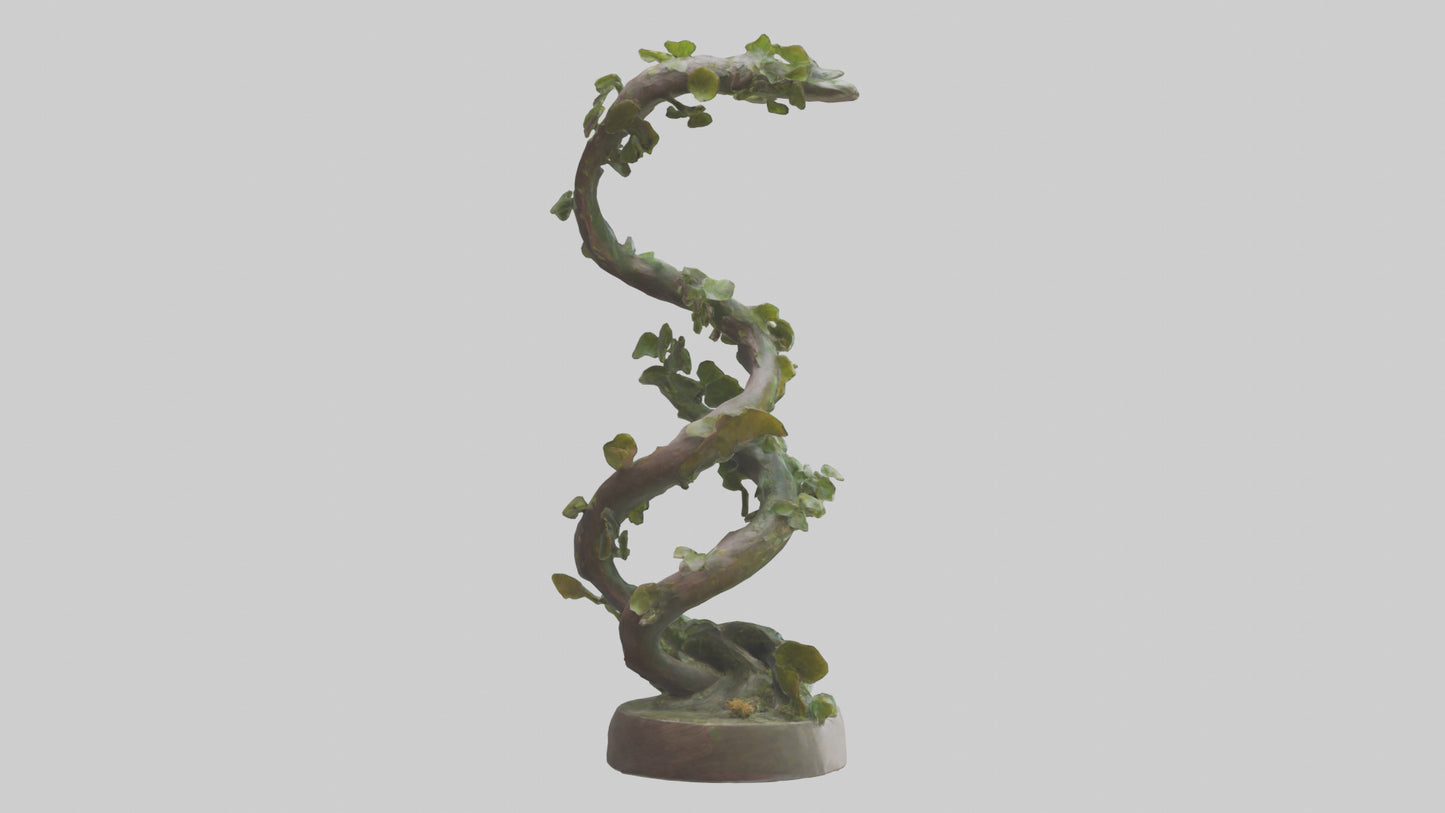 3D model Natures Spiral statue model VR / AR / low-poly