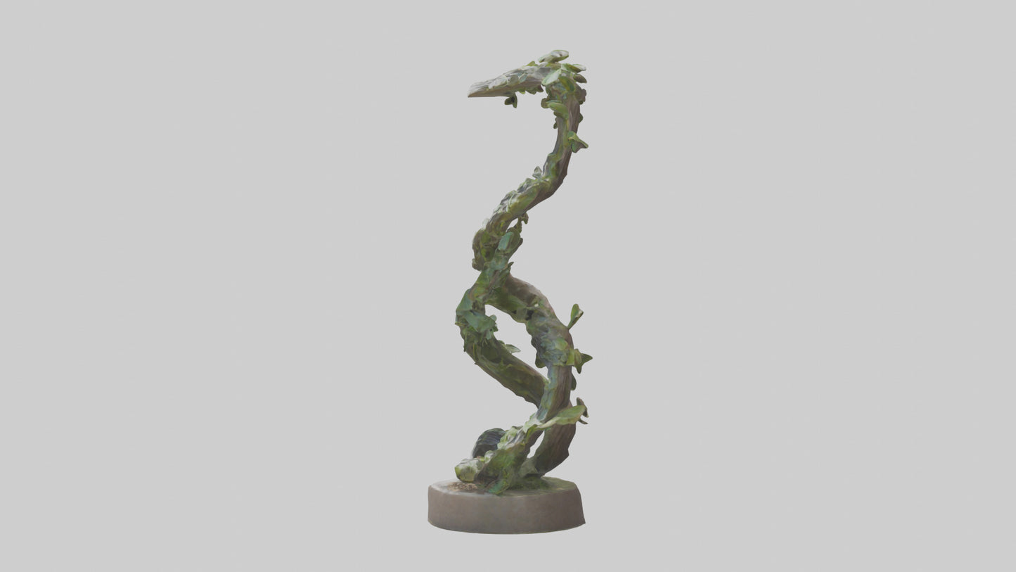 3D model Natures Spiral statue model VR / AR / low-poly