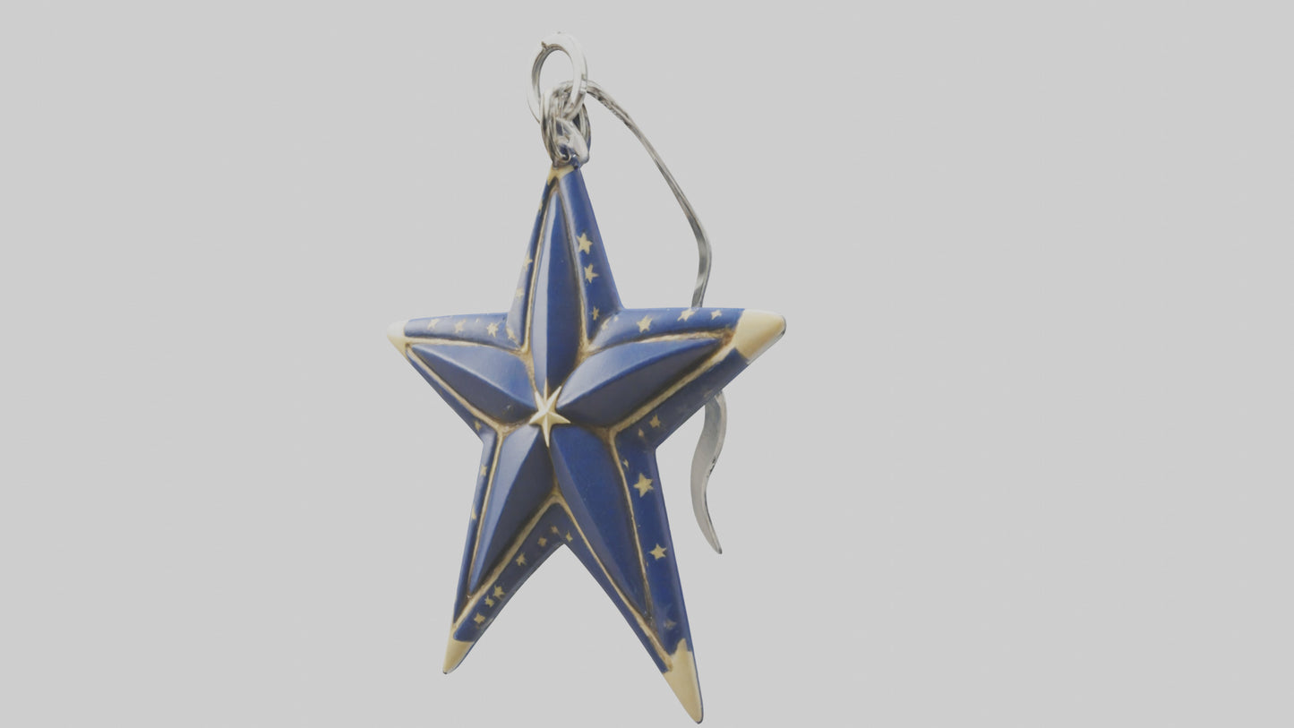 3D model Nautical star keychain model VR / AR / low-poly