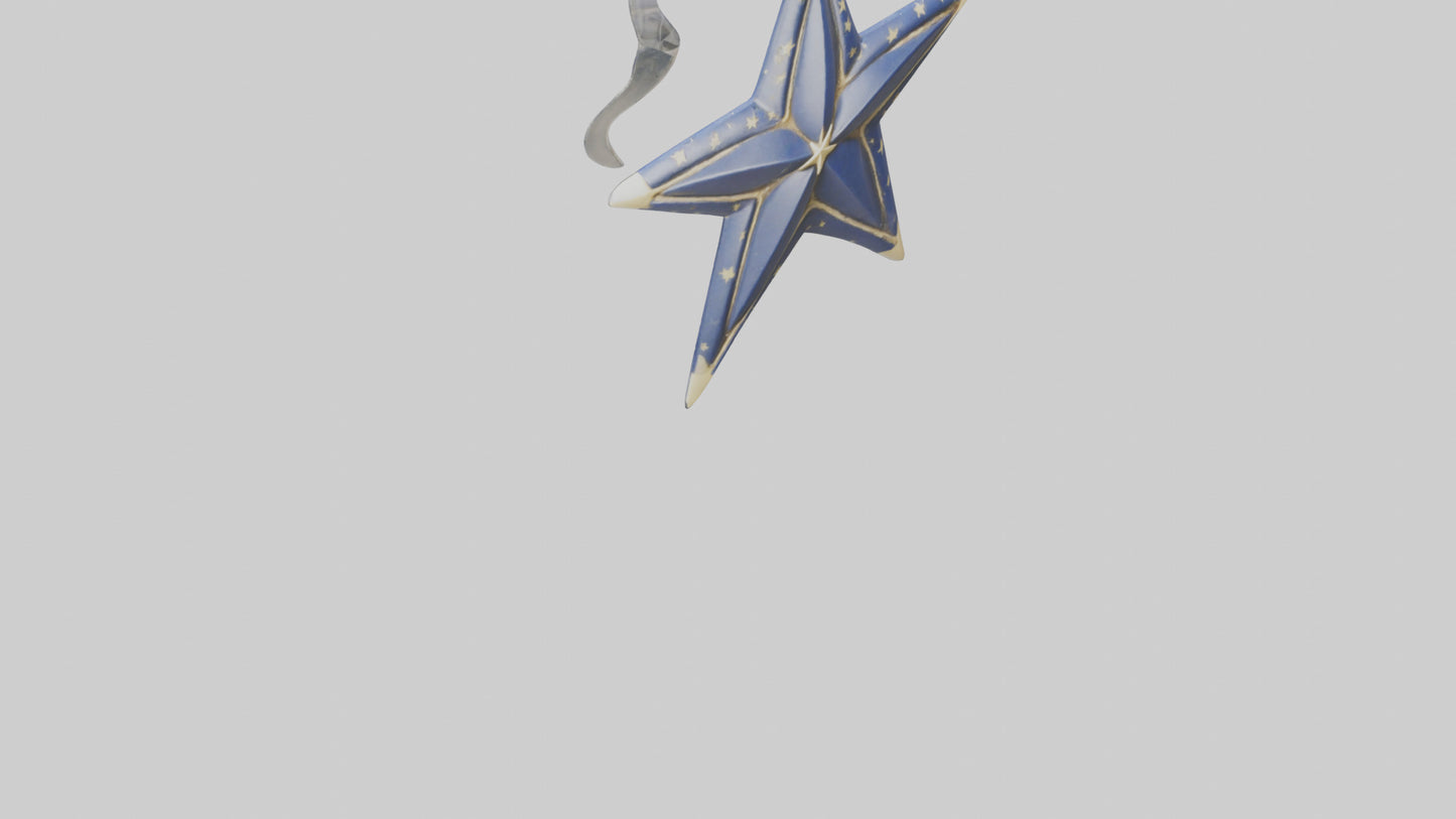 3D model Nautical star keychain model VR / AR / low-poly