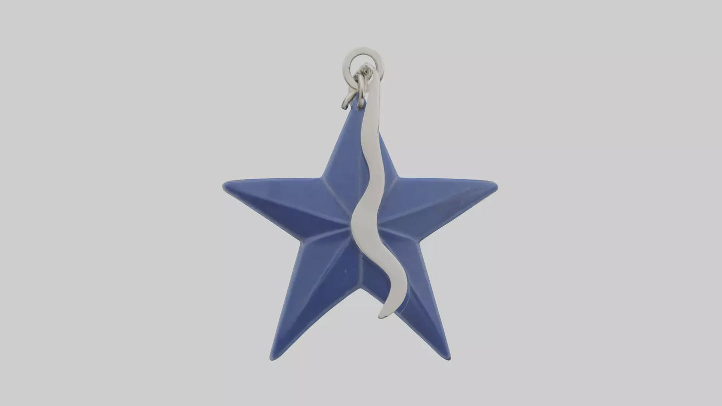 3D model Nautical star keychain model VR / AR / low-poly