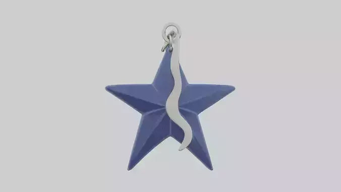 3D model Nautical star keychain model VR / AR / low-poly