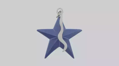 3D model Nautical star keychain model VR / AR / low-poly