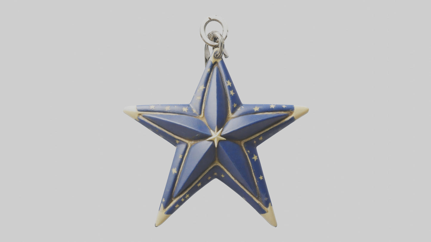 3D model Nautical star keychain model VR / AR / low-poly