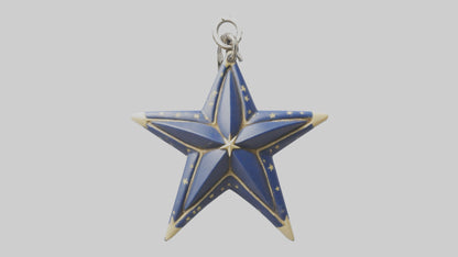 3D model Nautical star keychain model VR / AR / low-poly