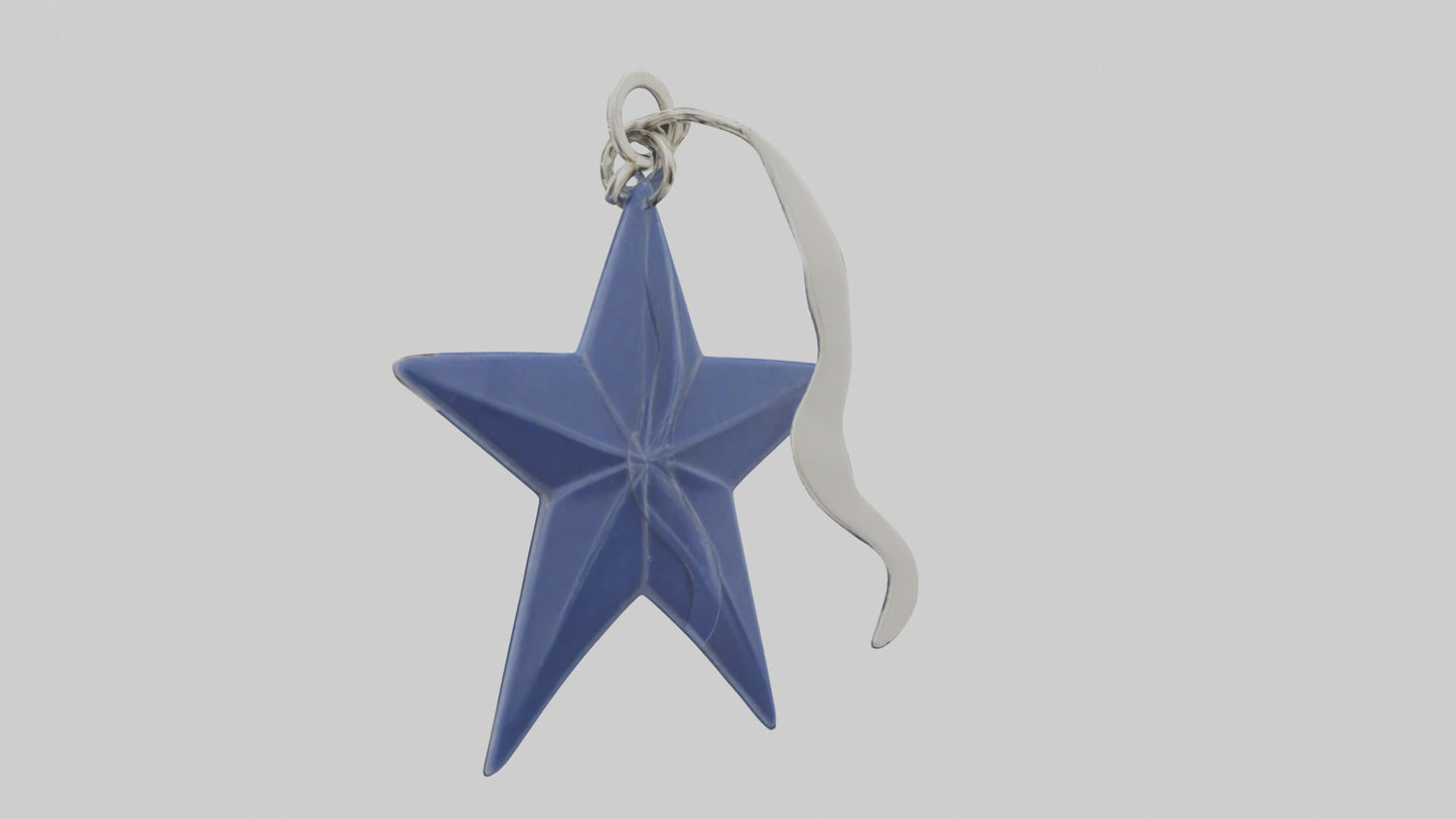 3D model Nautical star keychain model VR / AR / low-poly