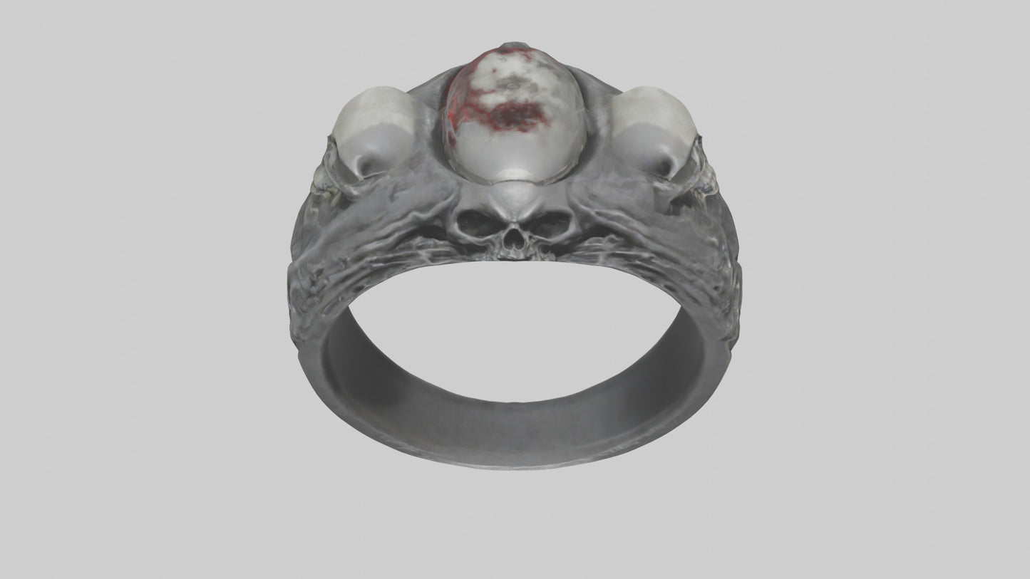 Necromancers Ring model VR / AR / low-poly