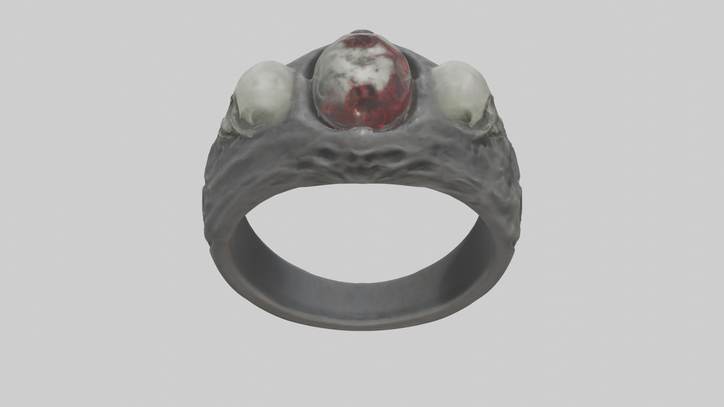 Necromancers Ring model VR / AR / low-poly