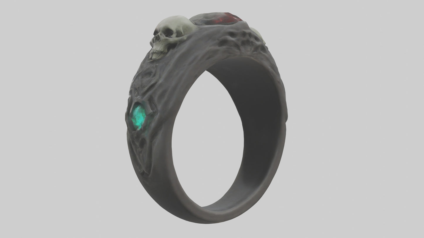 Necromancers Ring model VR / AR / low-poly