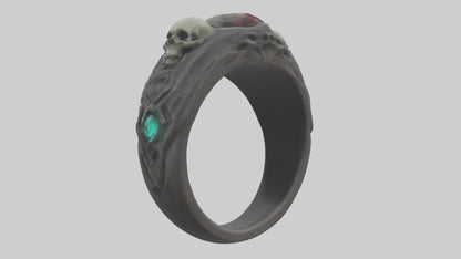 Necromancers Ring model VR / AR / low-poly