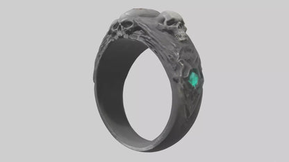 Necromancers Ring model VR / AR / low-poly