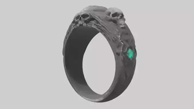 Necromancers Ring model VR / AR / low-poly