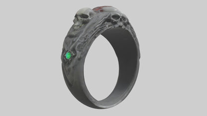 Necromancers Ring model VR / AR / low-poly