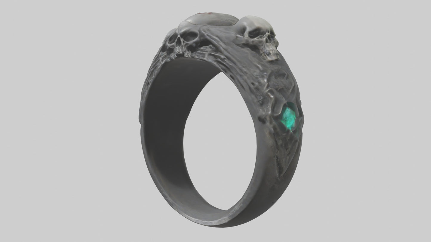 Necromancers Ring model VR / AR / low-poly