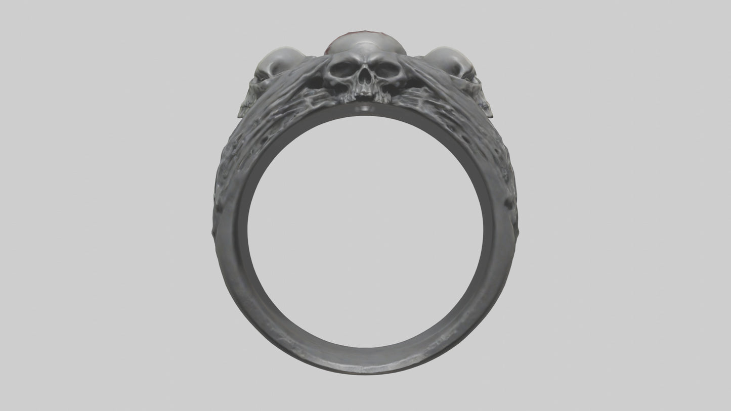 Necromancers Ring model VR / AR / low-poly