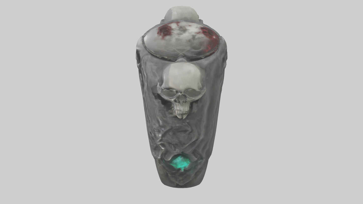 Necromancers Ring model VR / AR / low-poly