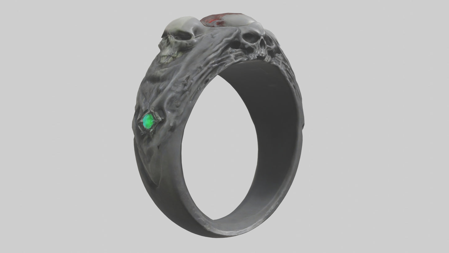 Necromancers Ring model VR / AR / low-poly