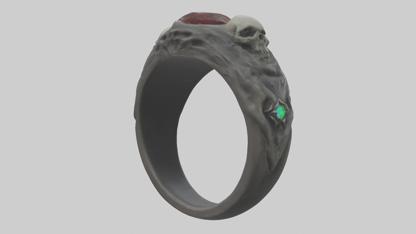 Necromancers Ring model VR / AR / low-poly