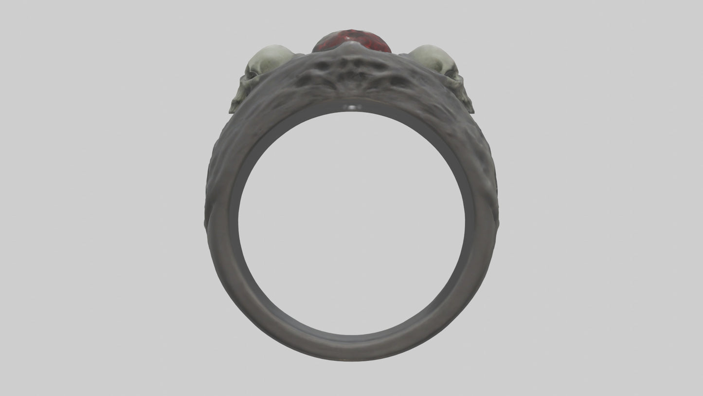 Necromancers Ring model VR / AR / low-poly