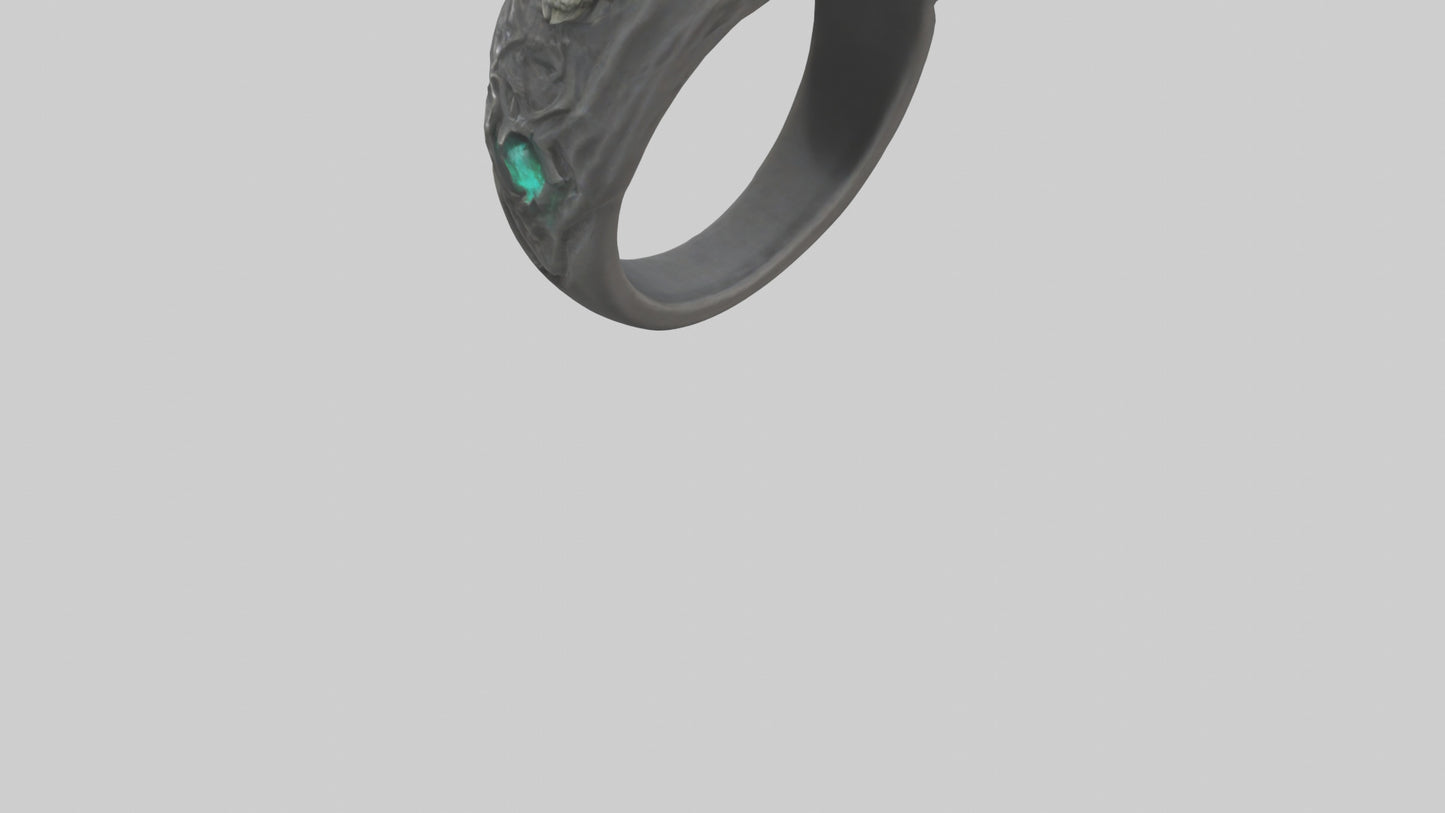 Necromancers Ring model VR / AR / low-poly