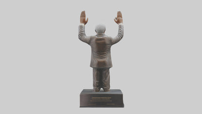 Nelson Mandela statue model VR / AR / low-poly
