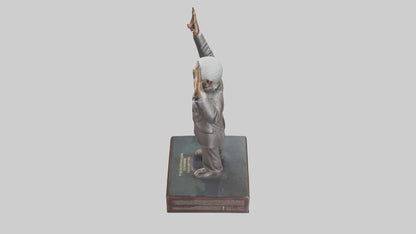 Nelson Mandela statue model VR / AR / low-poly