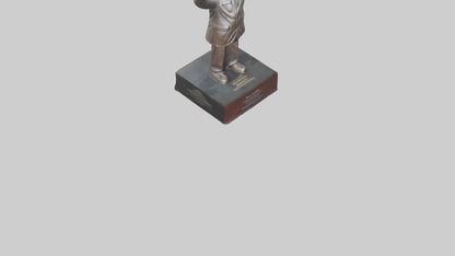 Nelson Mandela statue model VR / AR / low-poly