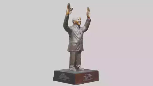 Nelson Mandela statue model VR / AR / low-poly