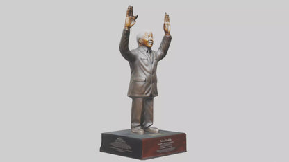 Nelson Mandela statue model VR / AR / low-poly