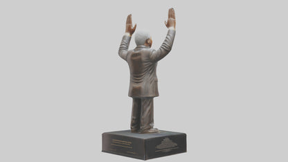 Nelson Mandela statue model VR / AR / low-poly