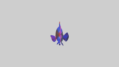 3D model Neon Tetra swimming model VR / AR / low-poly