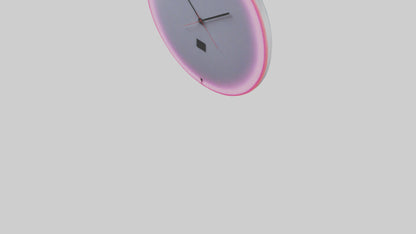 Neon Wall Clock model VR / AR / low-poly