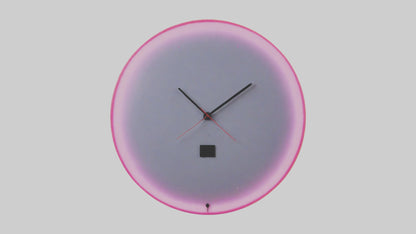 Neon Wall Clock model VR / AR / low-poly