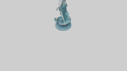 3D model Neptune statue model VR / AR / low-poly