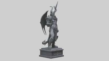 3D model Nergal statue model 2 VR / AR / low-poly