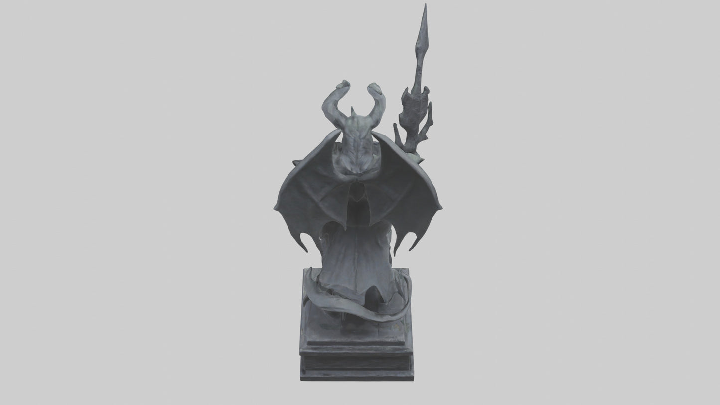 3D model Nergal statue model 2 VR / AR / low-poly