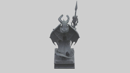 3D model Nergal statue model 2 VR / AR / low-poly