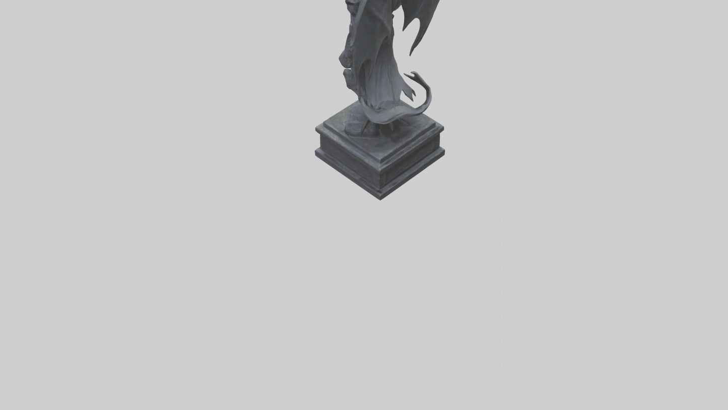 3D model Nergal statue model 2 VR / AR / low-poly