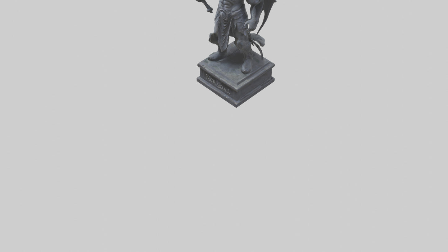 3D model Nergal statue model 2 VR / AR / low-poly