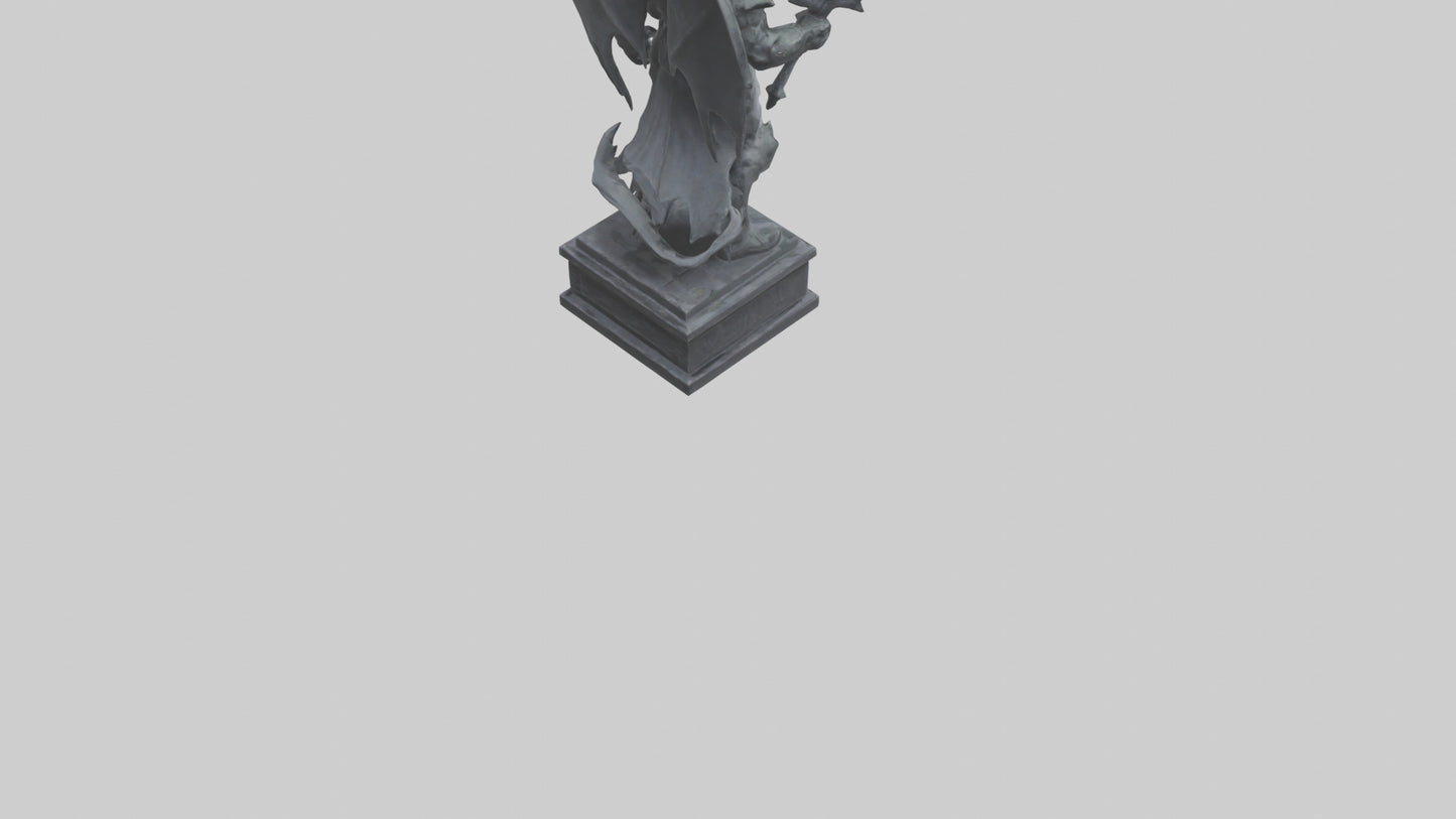 3D model Nergal statue model 2 VR / AR / low-poly