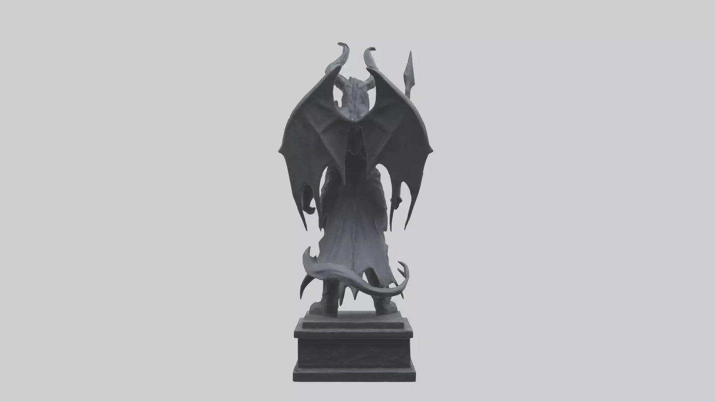 3D model Nergal statue model 2 VR / AR / low-poly