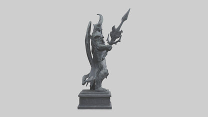 3D model Nergal statue model 2 VR / AR / low-poly