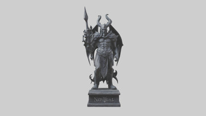 3D model Nergal statue model 2 VR / AR / low-poly